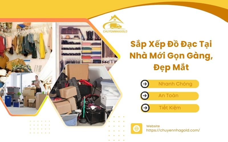 Sắp xếp đồ đạc tại nhà mới