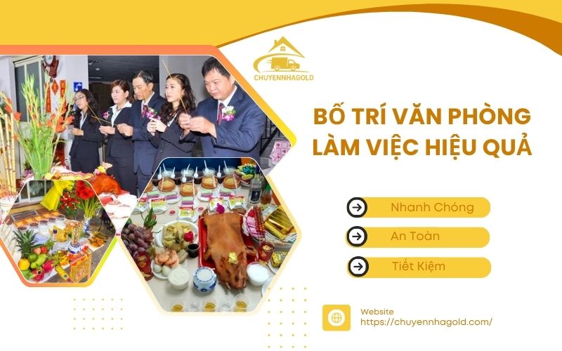 bố trí văn phòng làm việc hiệu quả