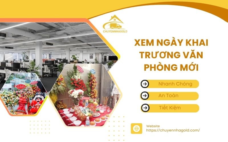 xem ngày khai trương văn phòng mới