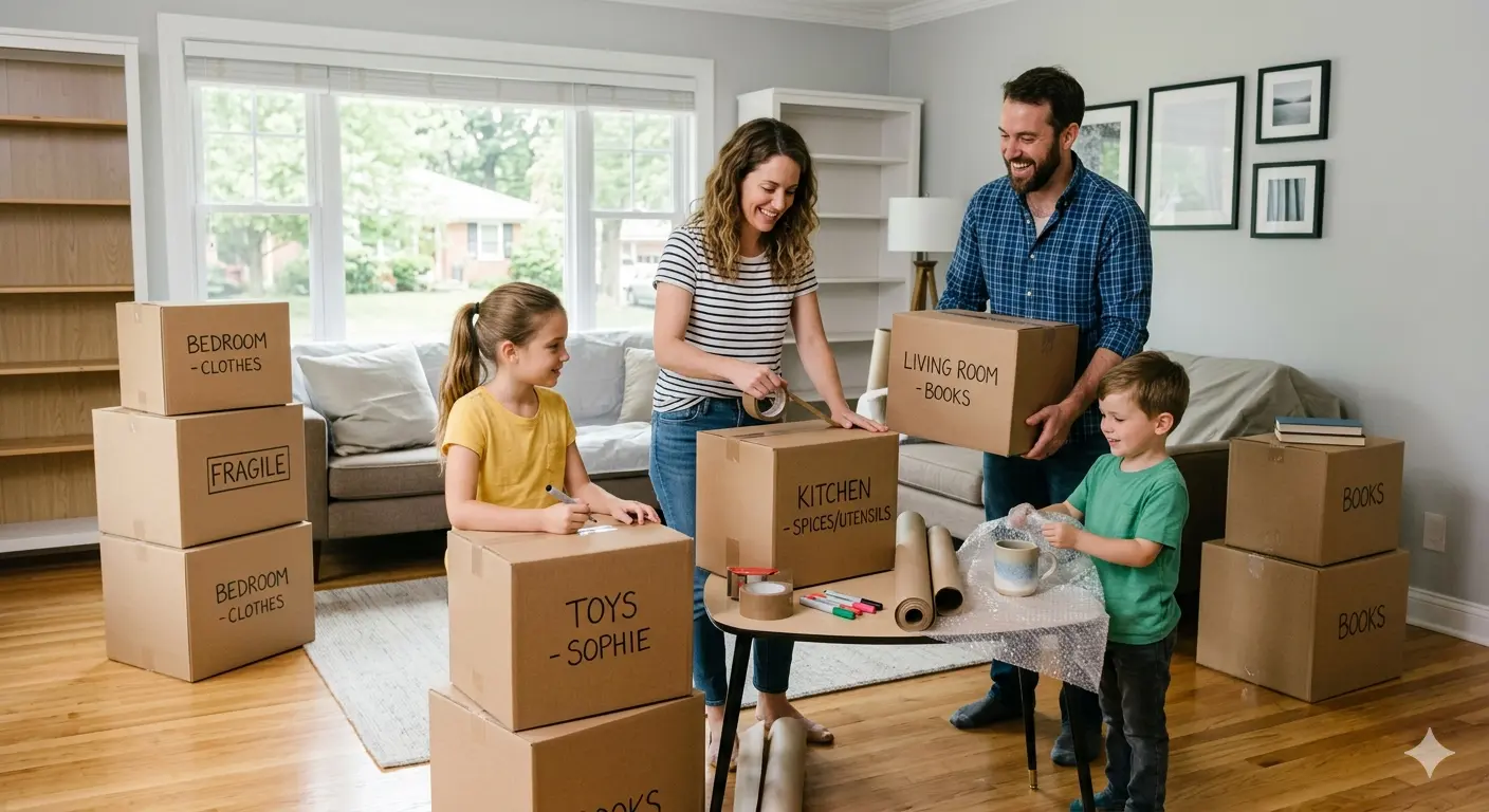 Chuẩn bị đồ đạc trước khi chuyển nhà