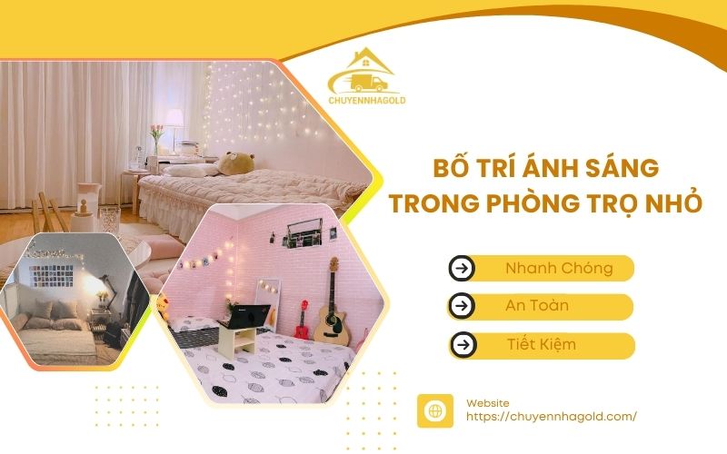 Bố trí ánh sáng trong phòng trọ nhỏ