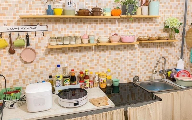 Decor bếp nhà trọ