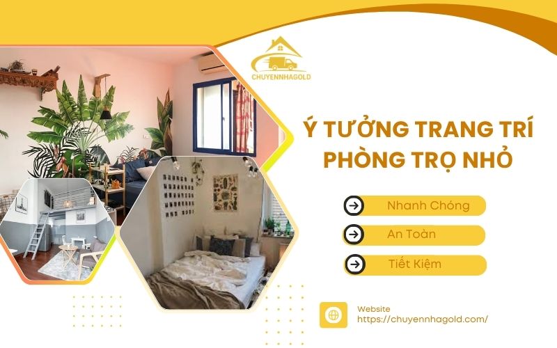 Ý tưởng trang trí phòng trọ nhỏ