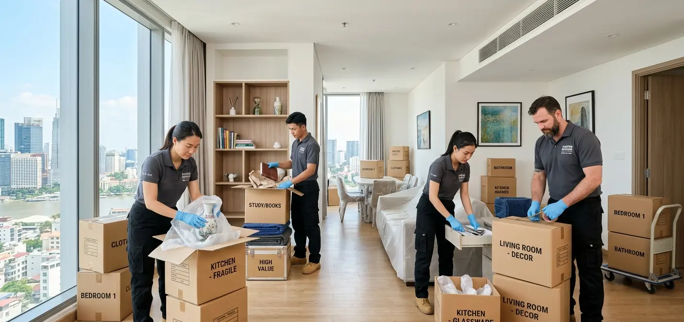 Dịch vụ chuyển nhà trọn gói chuyên nghiệp đóng gói đồ đạc